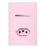 Conjunto Interruptor Simples + Tomada 10A 4x2 - Novara Especiais Petala